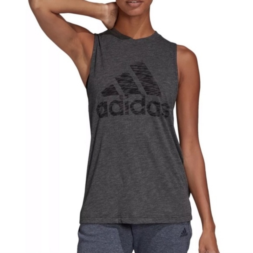 Adidas Charcoal Sleeveless Top